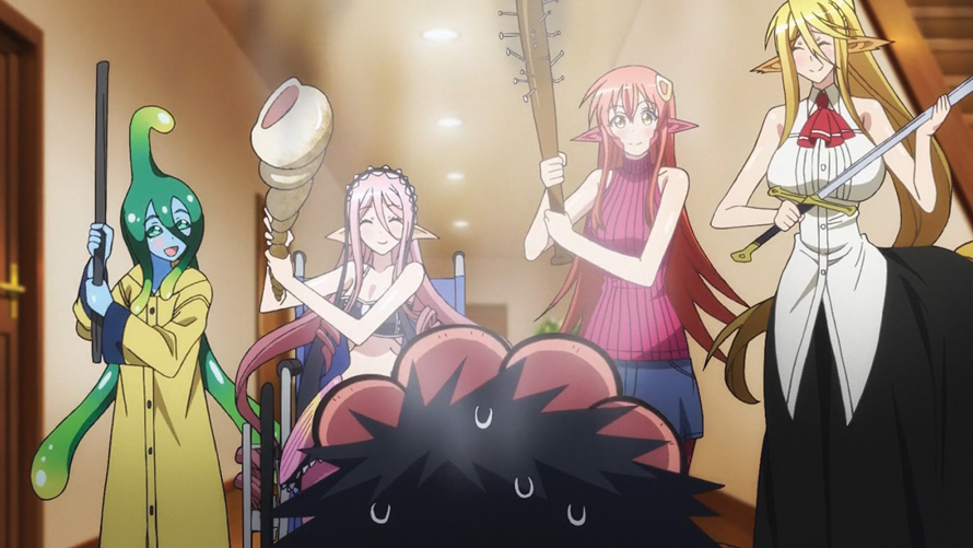 Monster Musume - Darling-kun and Miia's second date. Miia, Rachnera is not  a crab btw.. From Episode 9: (