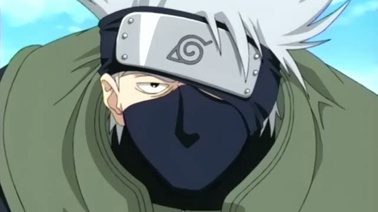 Kakashi hatake revealing his face