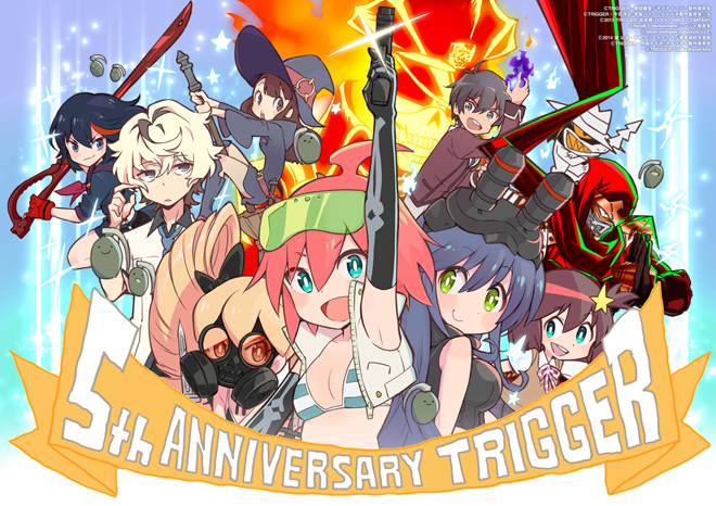 Studio Trigger's 5th Anniversary Celebrated With Trigger Girls Art