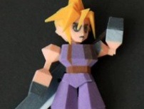 3D Printed Final Fantasy VII Figures Keep the Low-Poly Look
