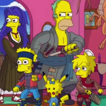 Popular Anime Parodied on The Simpsons