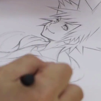 Kingdom Hearts Director Sketches Sora
