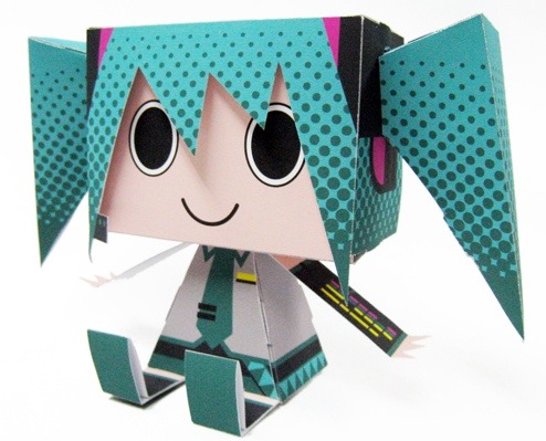 Graphig Figures Mix Origami with Hatsune Miku and More