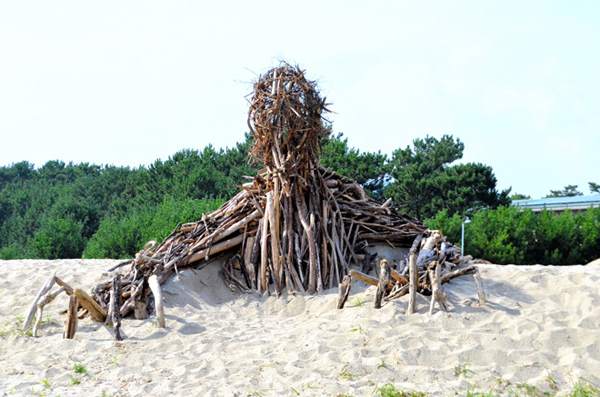 Nausicaa Monsters Rise from Debris at Japanese Beach