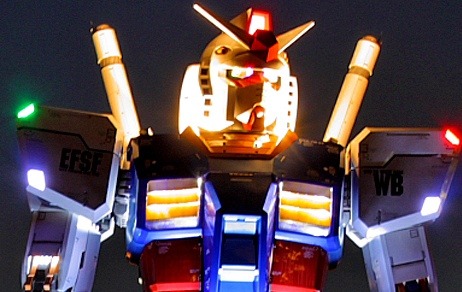 Complete, Life-size Odaiba Gundam in Action