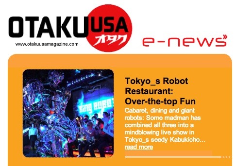 Welcome the Latest Otaku USA Newsletter!