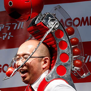 Japanese Man Invents Wearable Tomato Dispenser