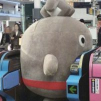 Japanese Mascot Characters Get Stuck