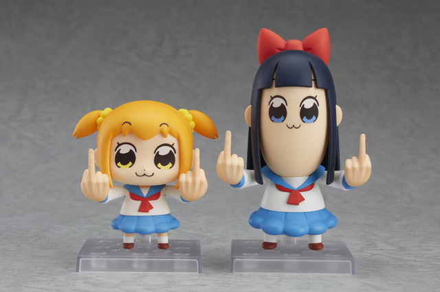 Pop Team Epic Figures Cheerfully Flip You The Bird