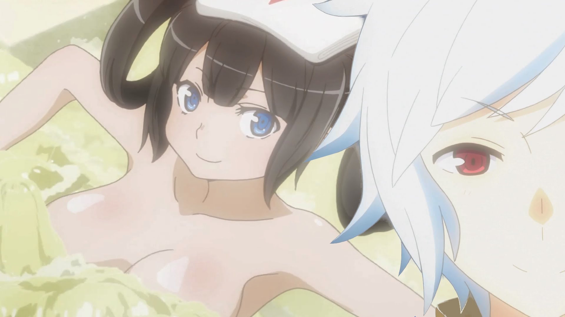 anime girl hot springs