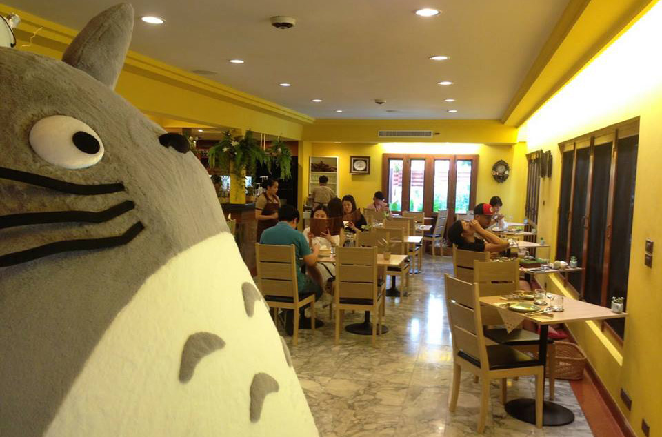 Inside the Totoro-themed May's Garden Restaurant
