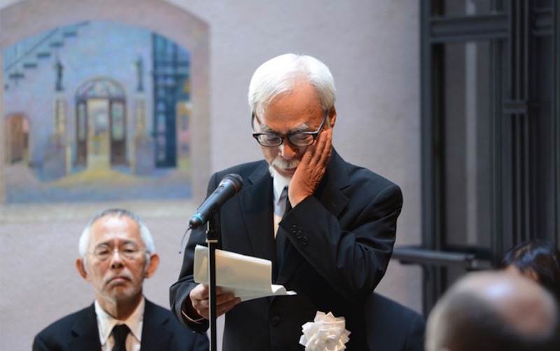 Hayao Miyazaki Delivers Eulogy at Isao Takahata Farewell Ceremony