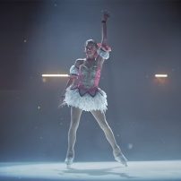 Skating Gold Medalist Cosplays as Madoka Magica in Japanese Commercial