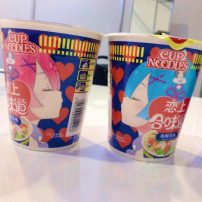 Re:Zero Characters Adorn Chinese Cup Noodle Packaging