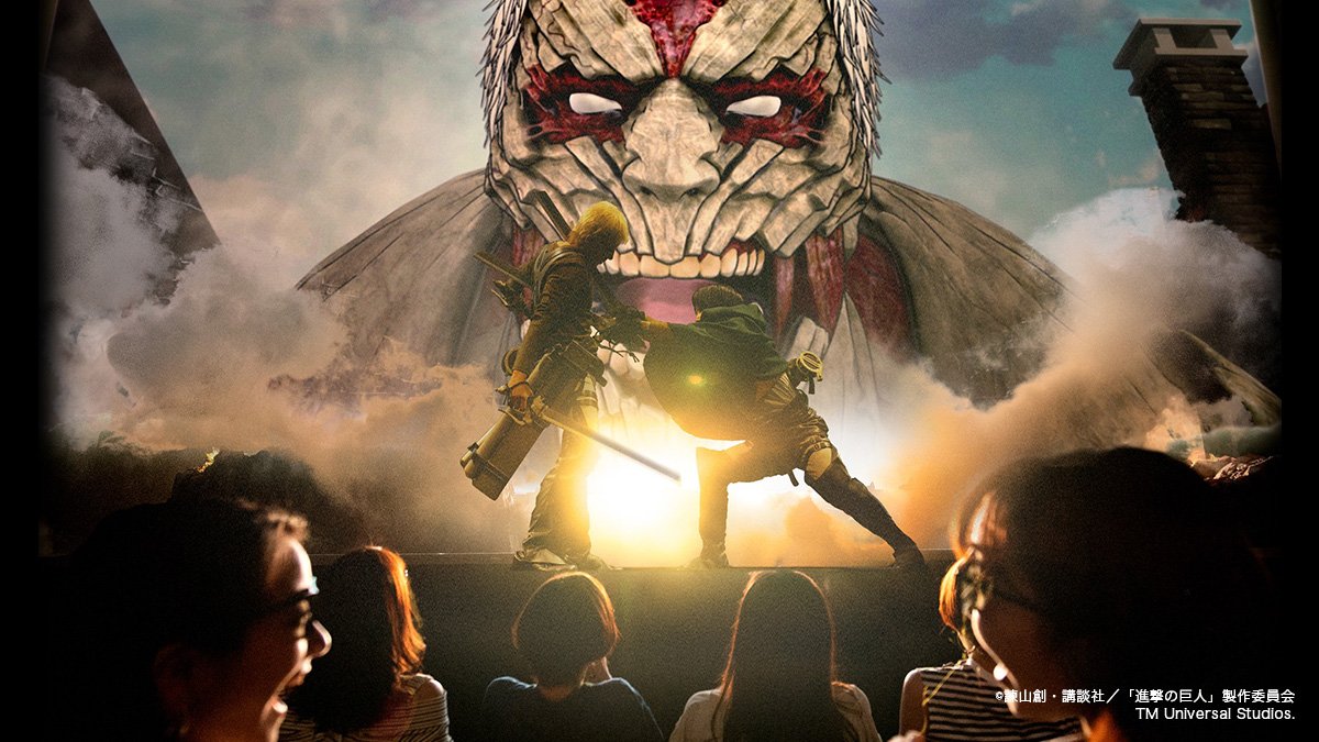 Attack On Titan S Universal Studios Attraction Highlights Audience Reactions