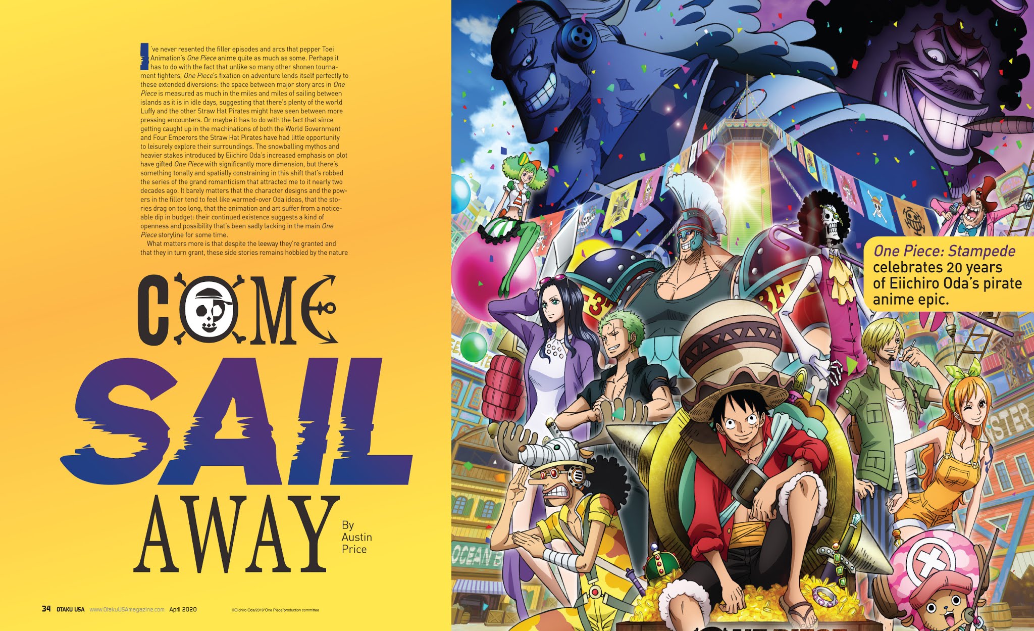 One Piece Stampede Takes Over The Latest Issue Of Otaku Usa