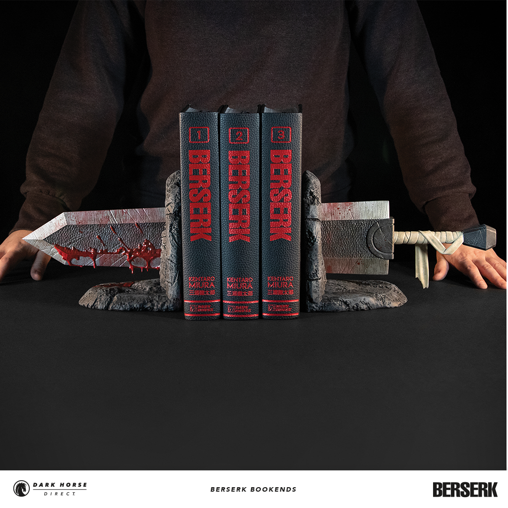 Berserk Bookends Turn Guts' Sword into Manga-Protecting Prop