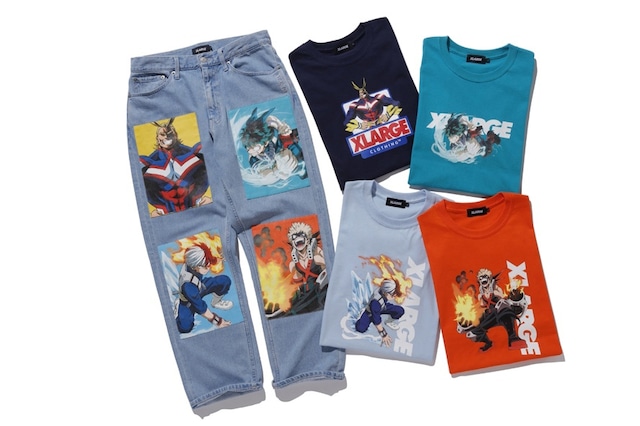 My Hero Academia Lands New T-Shirts, Jeans from XLARGE