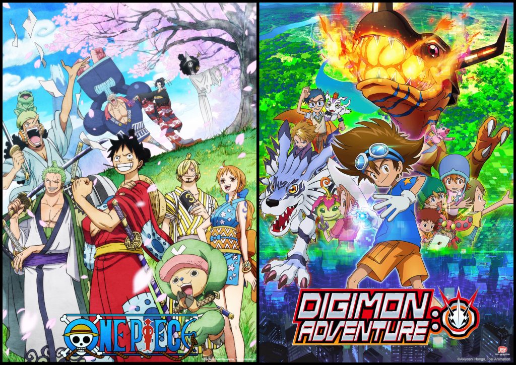 One Piece and Digimon Join the Delayed Anime Club