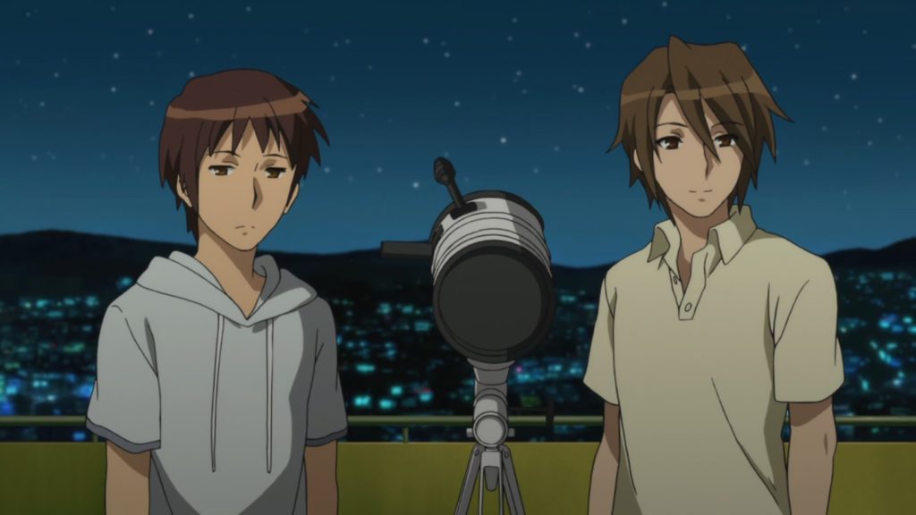 Stargazing with Kyon and Koizumi