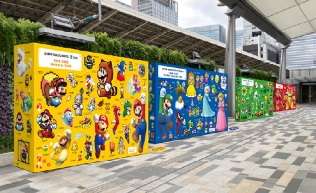 Celebrate Super Mario Bros. with Japanese Train Station Art Exhibits