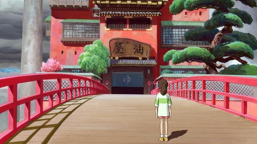 spirited away bath house wallpaper