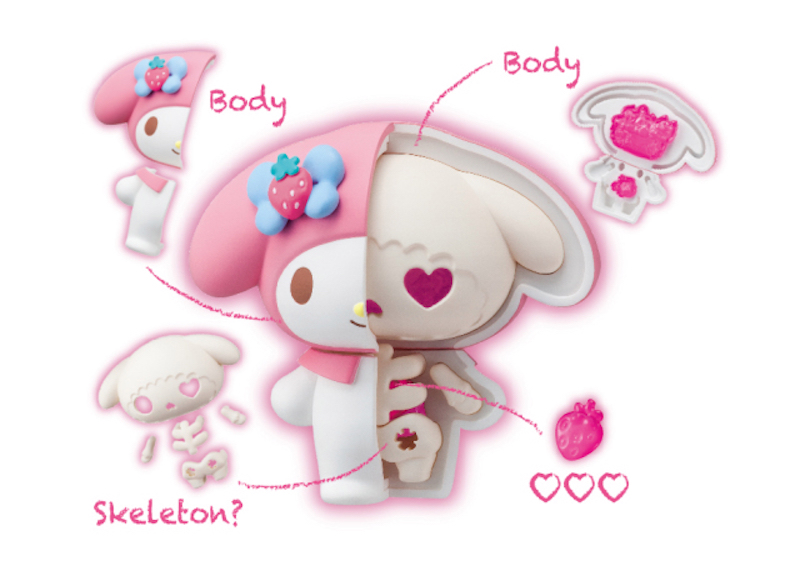 Disembowel Sanrio Characters with New Set of Gross/Cute Toys
