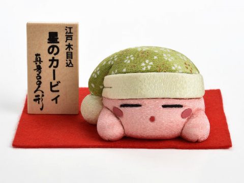 This Kirby Doll was Made in a Traditional Japanese Style