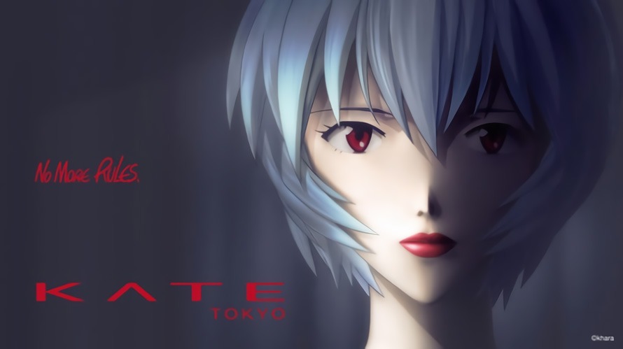 Evangelion’s Rei Ayanami Models “Red Nude Rouge” Lipstick