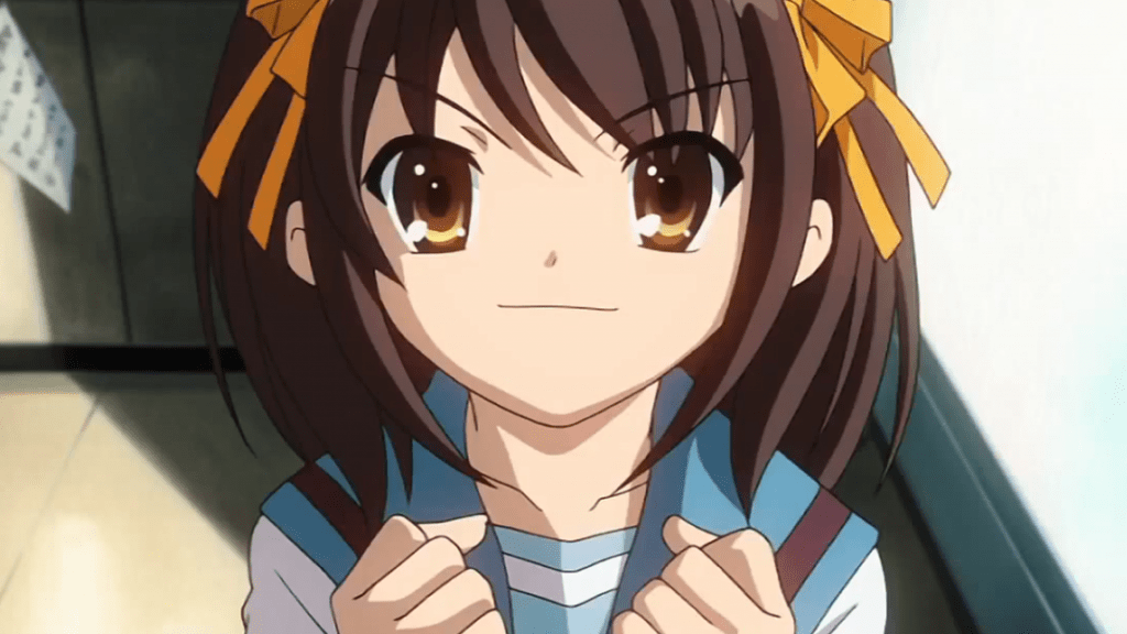 Haruhi Suzumiya, perhaps the most kamidere of them all