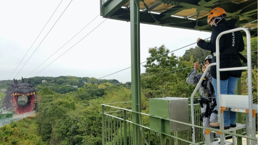 Zipline Godzilla