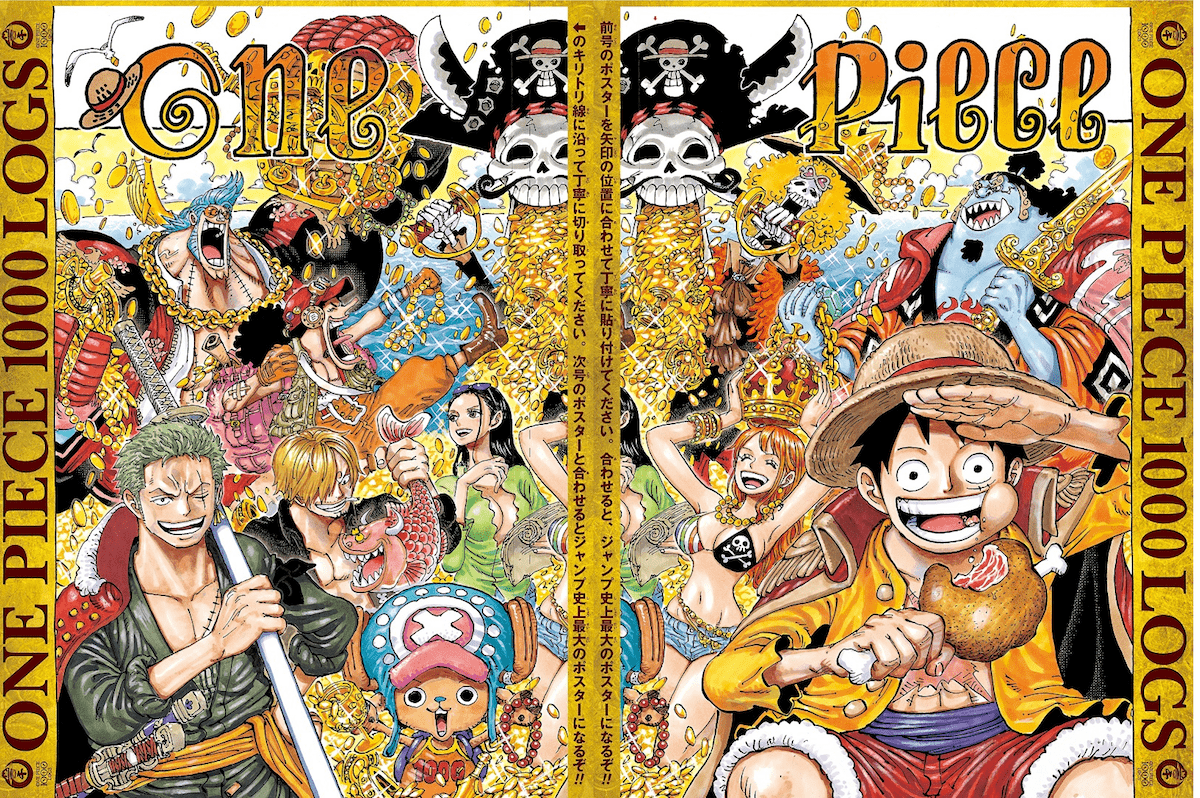 One piece главы манги. Ван Пис 1000. Манга Ван Пис 1000 глава. 1000 Глава Ван Пис обложка. Мангака Ван Пис.