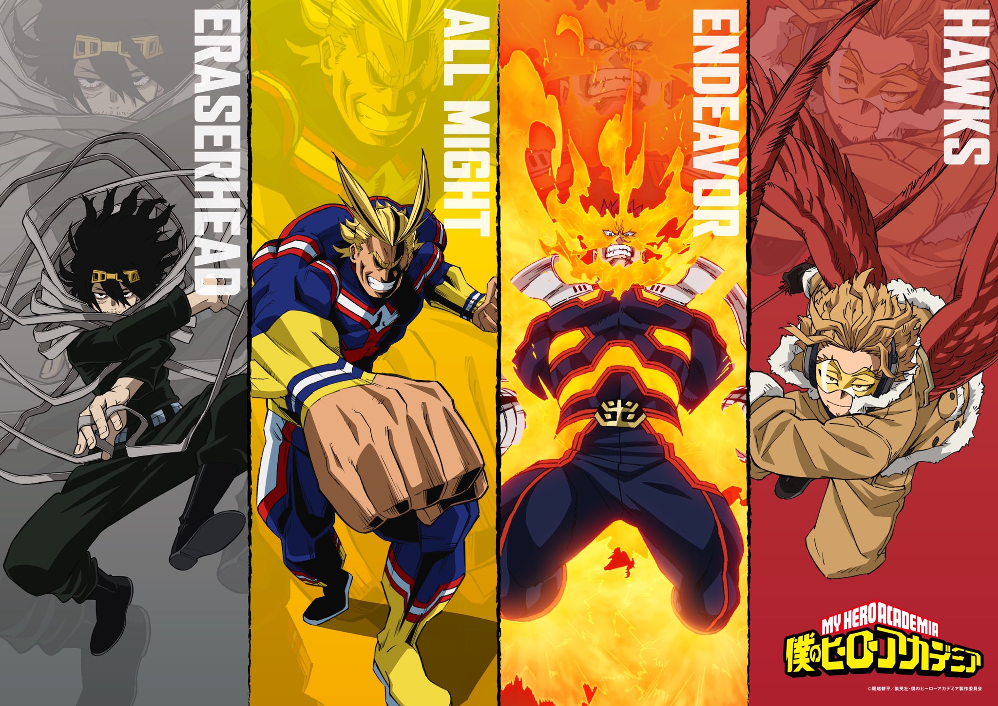 Pro Heroes Shine In New My Hero Academia Character Visual