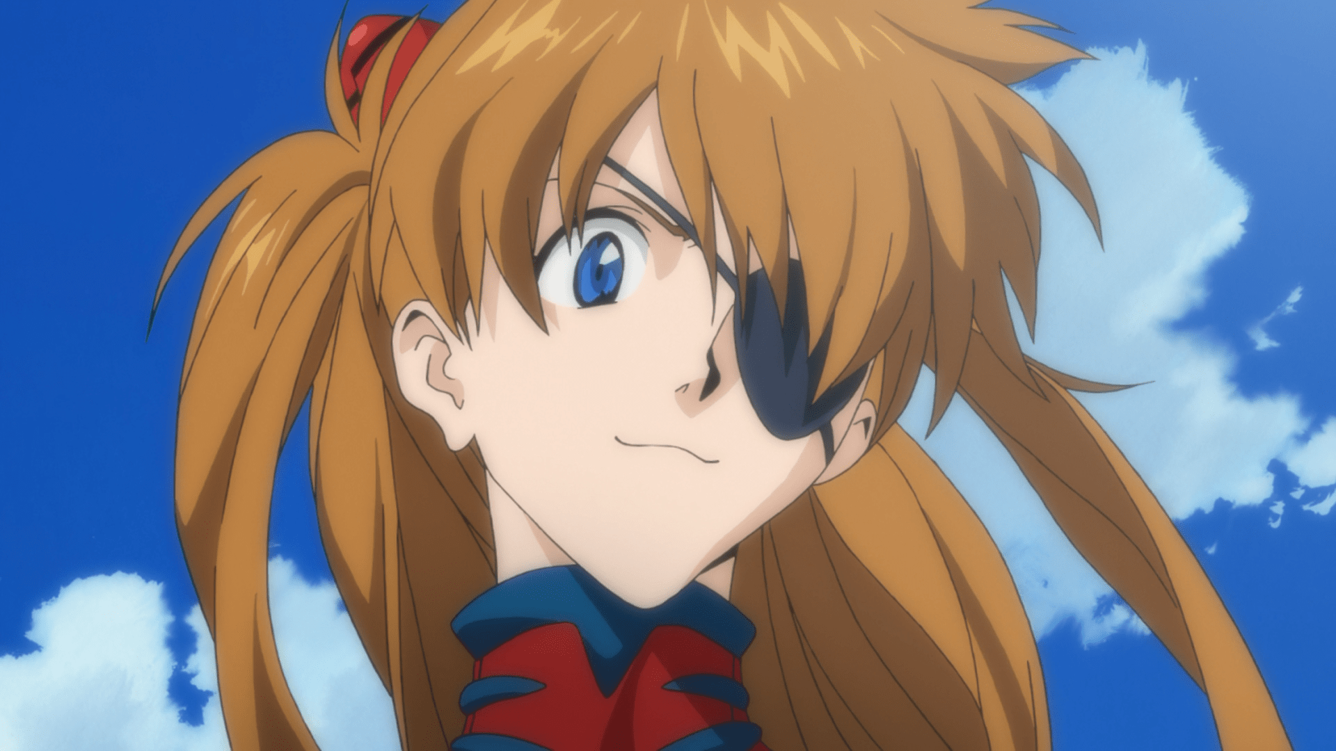 One Eye Patch Anime : Female Anime Character With Orange Hair Wears An