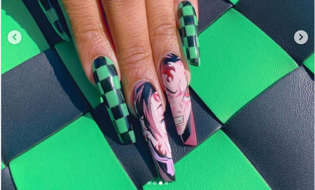 Megan Thee Stallion Shows Off Demon Slayer Manicure