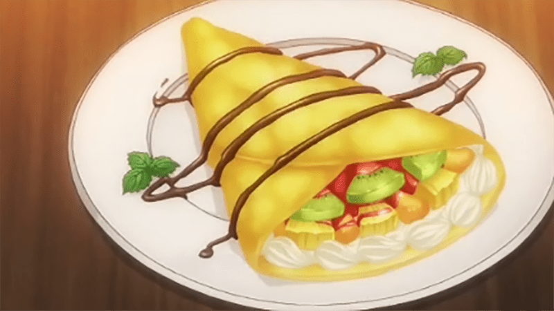 Mixed fruit crepe