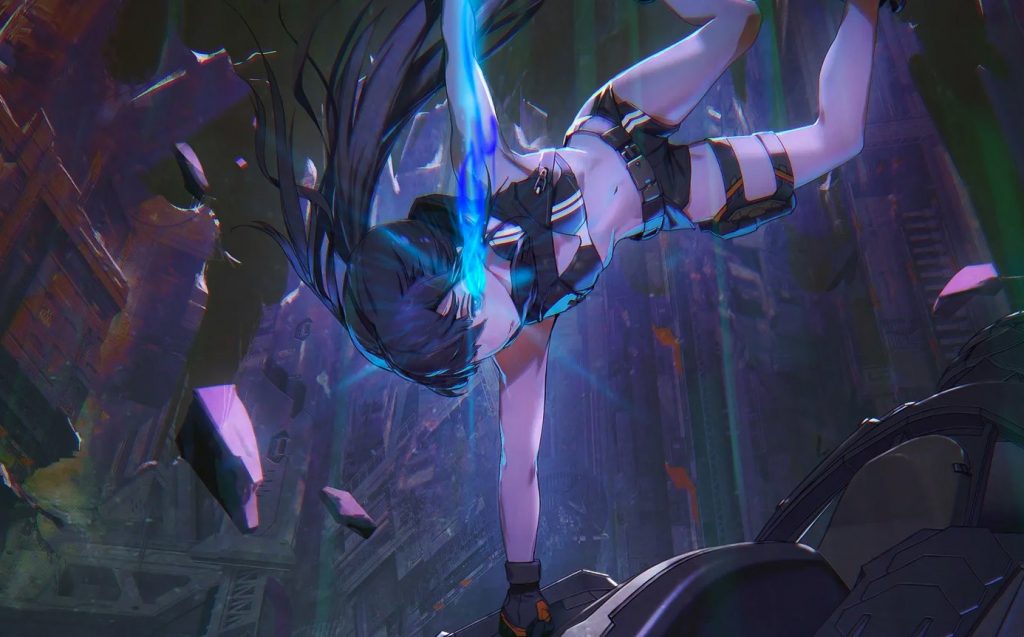 Black Rock Shooter DAWN FALL Anime’s Third Visual is Here with Strength
