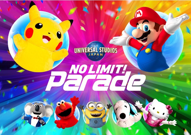 Pokémon and Super Mario Coming to No Limit! Parade at Universal Studios Japan