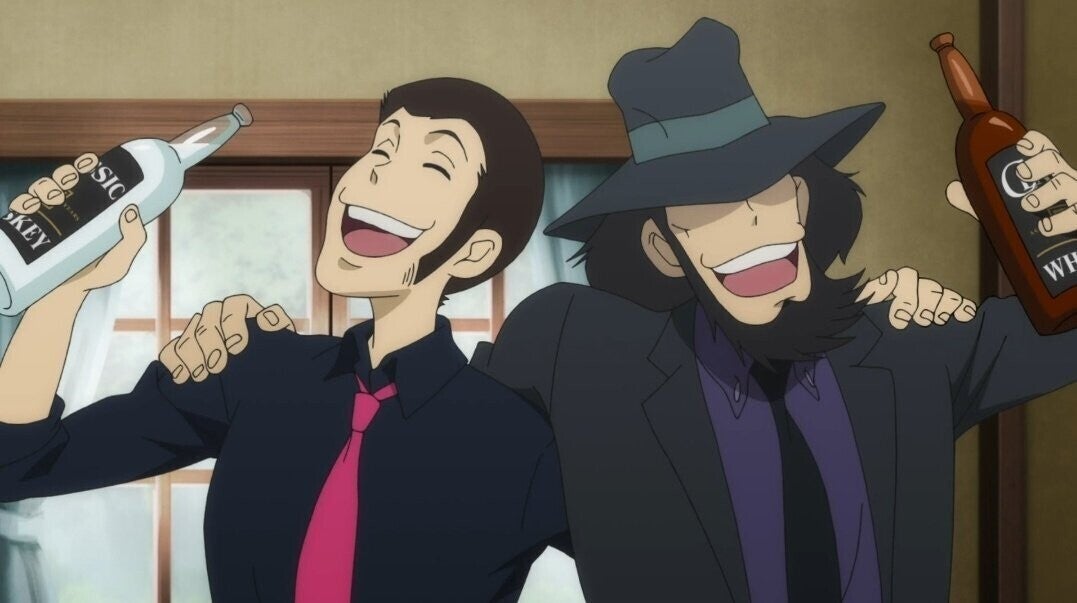Lupin and Jigen have a nice time