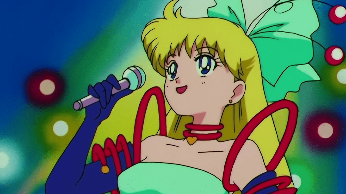 Minako performing some fine anime music, we assume