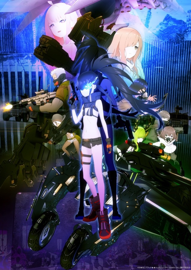 Black Rock Shooter DAWN FALL Anime Shares Character-Filled Visual