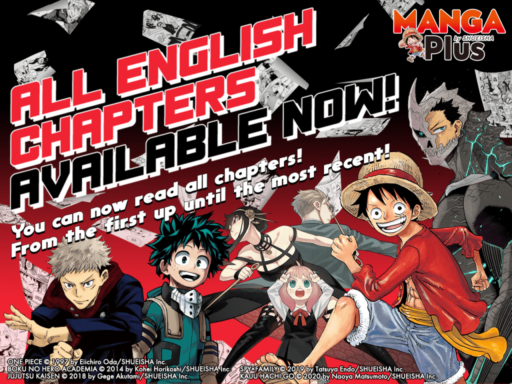 Read Free Simultaneously-Released Manga through MANGA Plus This Year
