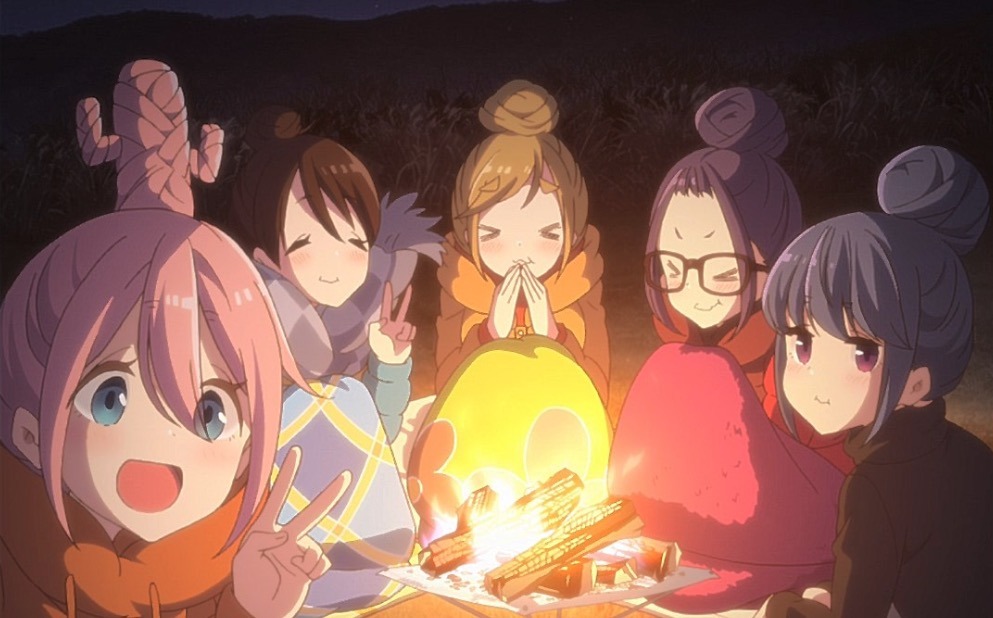 Laid-Back Camp Anime Film Visual Takes a Breather with Inuko thumbnail