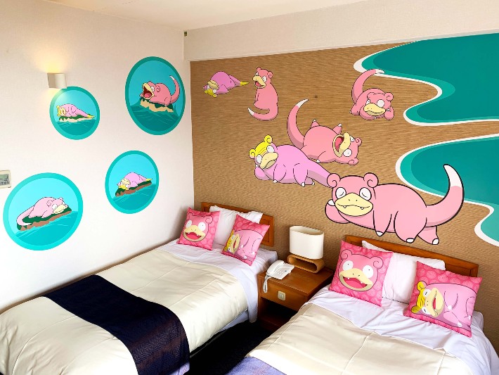 Pokémon Ambassador Slowpoke gets Hotel Rooms, Limo Bus, and Ferry