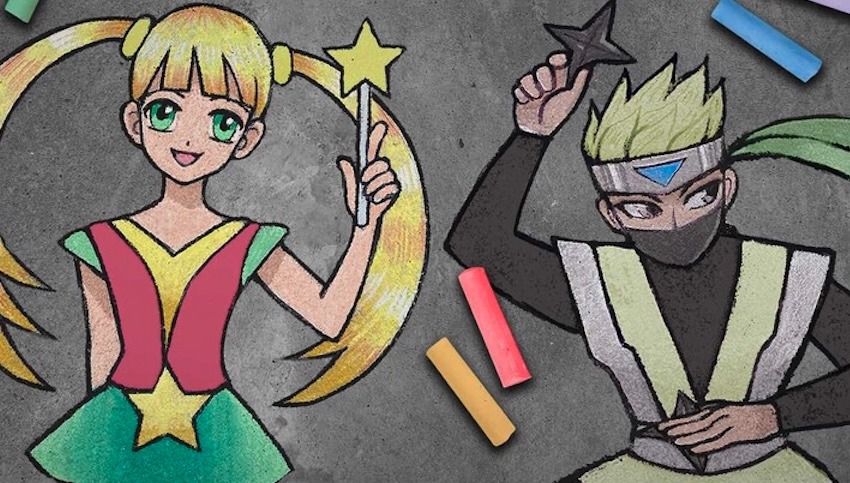 chalk art manga