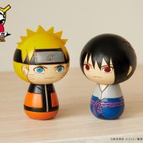 Naruto and Sasuke Become Handmade, Traditional Kokeshi Dolls