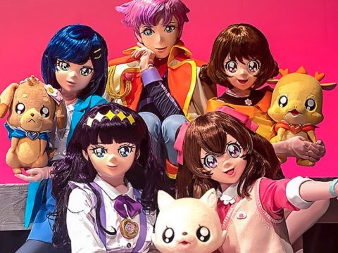 Delicious Party Pretty Cure Stage Play Pops on Anime Masks in Digest Video
