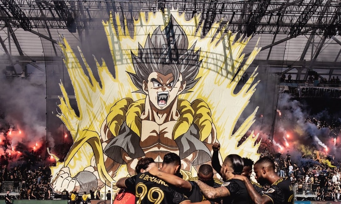 Fans Raise Huge Gogeta Banner at Major League Soccer Cup Finals