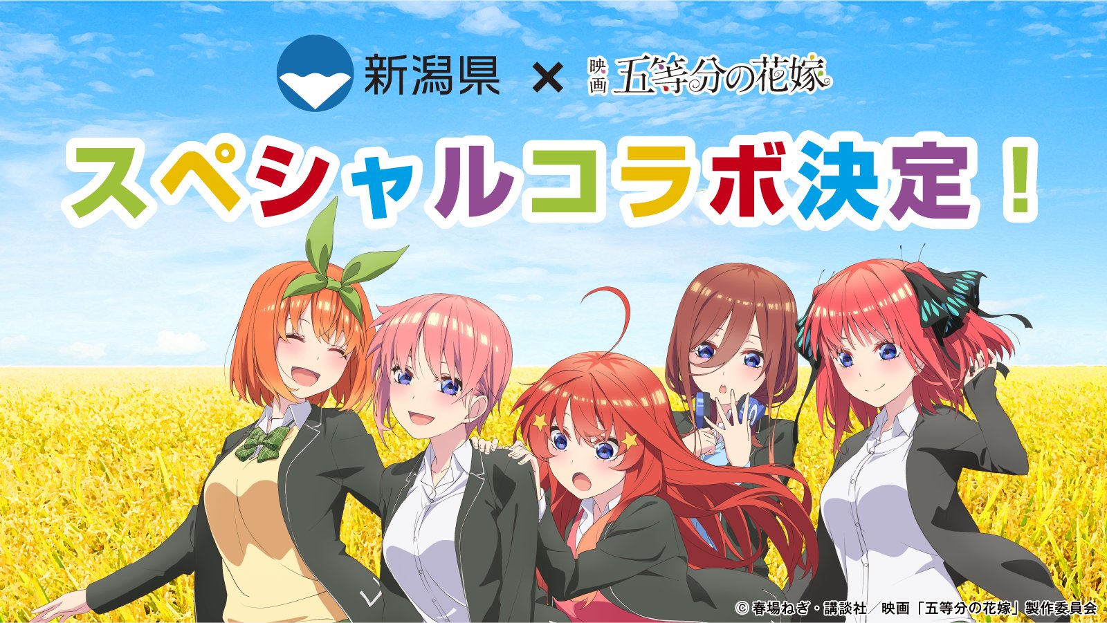 The Quintessential Quintuplets Help Promote Rice to Young People