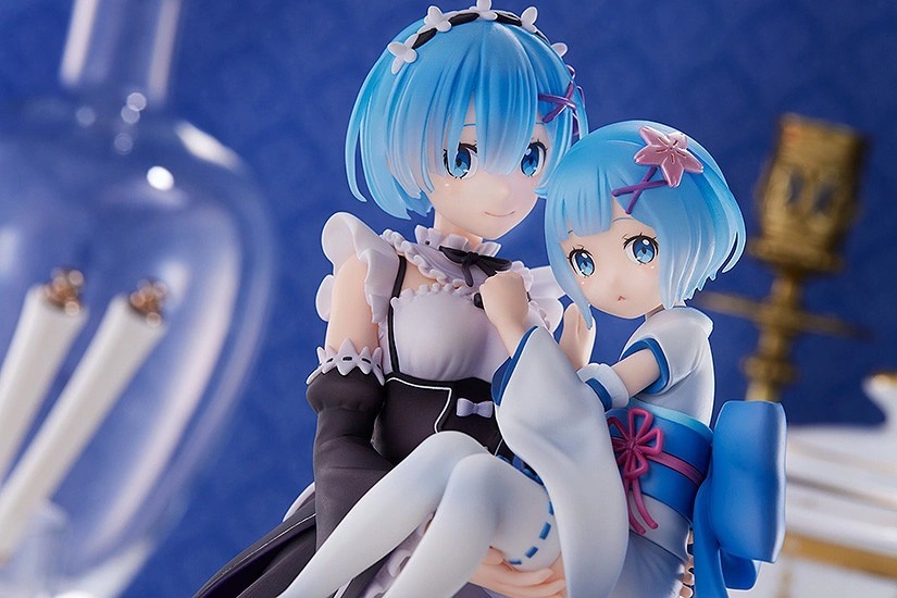 Re:ZERO’s Rem Pairs Up with Her Childhood Self for New Figure